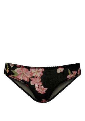 TWINSET devoré velvet briefs - Black