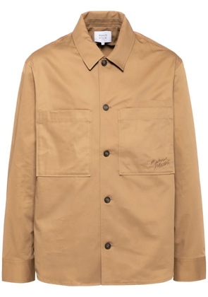 Maison Kitsuné cotton shirt - Brown
