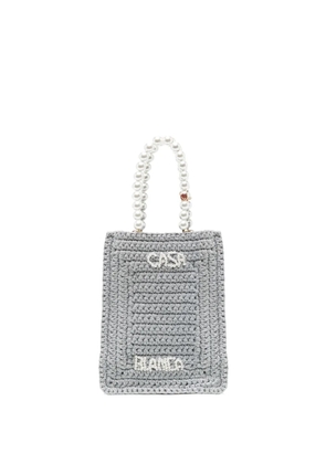 Casablanca bead chain bag - Grey