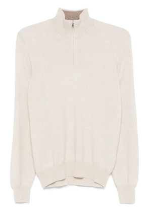 Barba Lupo Zip sweater - Neutrals
