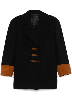 Rabanne double-breasted coat - Black