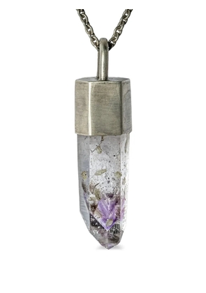 Parts of Four Talisman Specimen pendant necklace - Silver