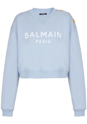 Balmain printed sweatshirt - Blue