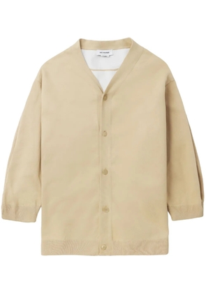 Hed Mayner V-neck cotton cardigan - Neutrals