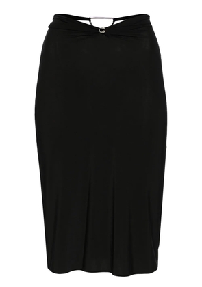Coperni Triangle-hardware midi skirt - Black