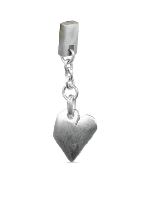 Parts of Four Jazz's Solid Heart single earring - Silver