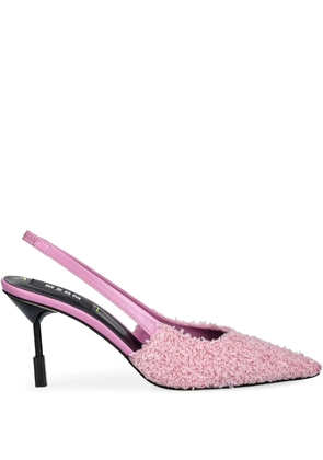 MSGM 85mm slingback pumps - Pink