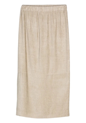 Alysi striped midi skirt - Neutrals