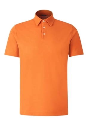 Zanone cotton polo shirt - Orange