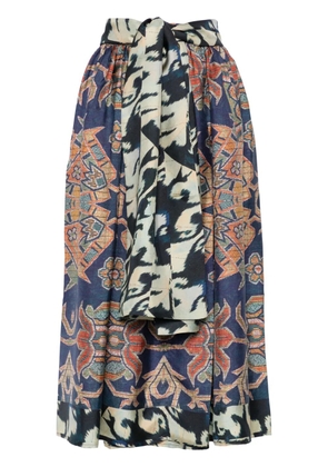 Pierre-Louis Mascia Cialda midi skirt - Blue