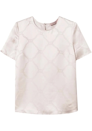 TWINSET Oval T-jacquard T-shirt - White
