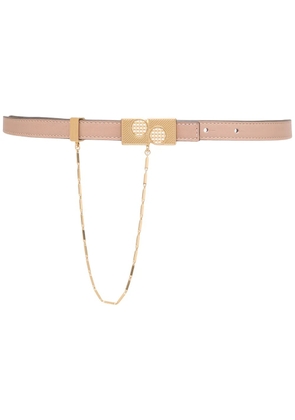 Ports 1961 chain-link leather belt - Pink