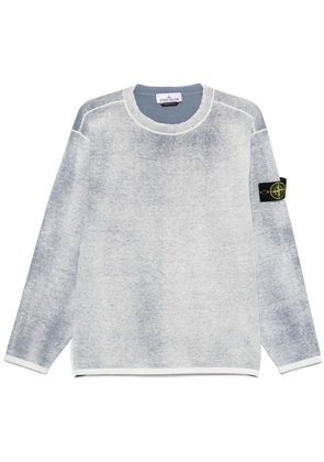 Stone Island mélange-effect sweater - Blue