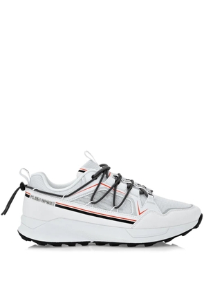 Plein Sport toggle-fastening panelled sneakers - White