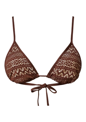 TWINSET triangle bikini top - Brown