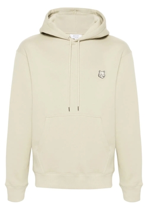 Maison Kitsuné fox-motif hoodie - Green