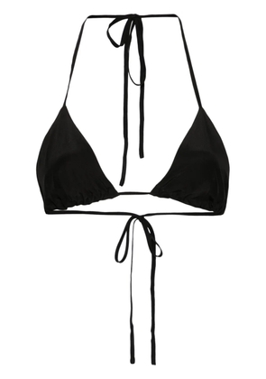 P.A.R.O.S.H. halterneck silk bra top - Black