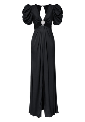 Temperley London short-sleeve gown - Black