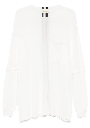 MORDECAI double layer sweater - White