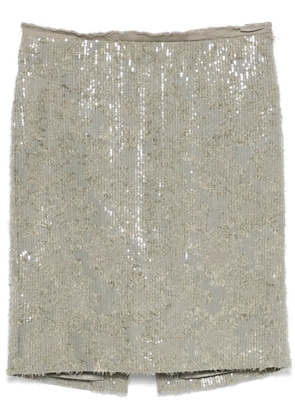 Dorothee Schumacher sequinned mini skirt - Green