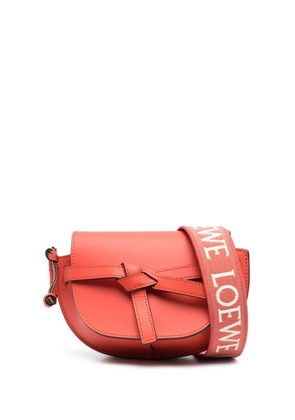 LOEWE mini Gate Dual leather crossbody bag - Orange