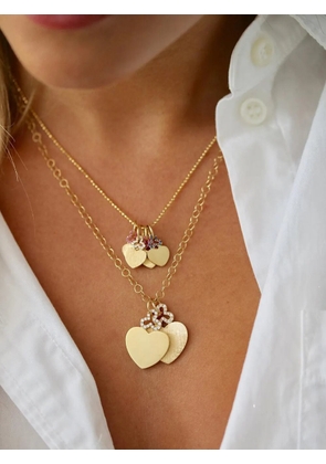 DEVON WOODHILL diamond mini heart pendent - Gold