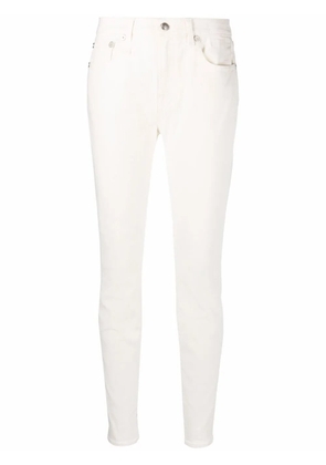 R13 slim cut jeans - White