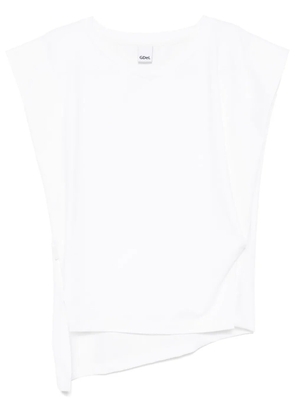 GDeL by gaze de lin V-neck sleeveless T-shirt - White