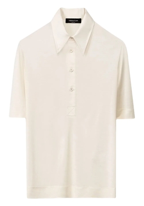 Fabiana Filippi silk polo top - Neutrals