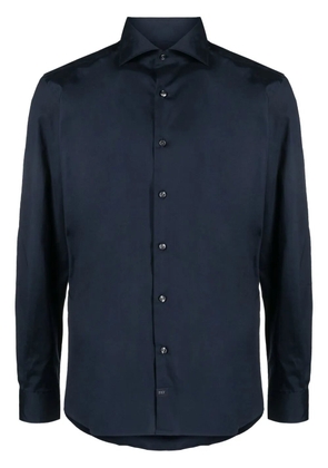 Fay long-sleeved cotton shirt - Blue