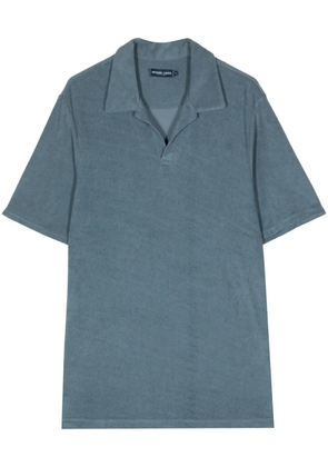 Frescobol Carioca Faustino cotton-blend polo shirt - Blue