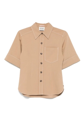 Scotch & Soda gabardine-weave shirt - Brown