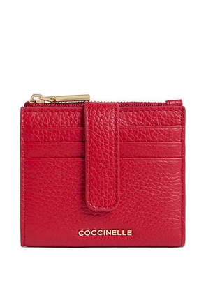 Coccinelle red zip-up wallet