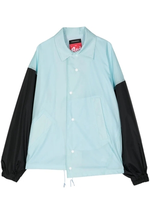Fumito Ganryu x Phenomenon logo-print shirt jacket - Blue