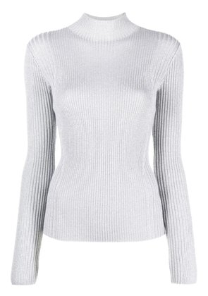 Dion Lee ribbed metallic jumper - Grey