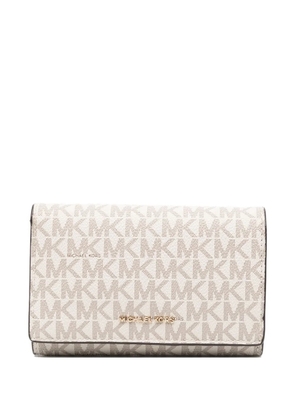 Michael Kors Logo Lettering Long wallet - White