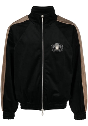 RHUDE Sky Lounge velvet track jacket - Black