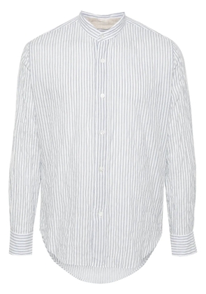 Eleventy stripped longsleeved shirt - White