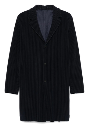 Homme Plissé Issey Miyake pleated coat - Blue