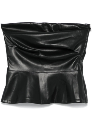 ROTATE BIRGER CHRISTENSEN draped strapless top - Black