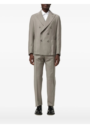 Tagliatore pinstripe double-breasted blazer - Grey