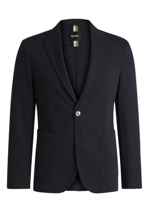 BOSS cotton-blend blazer - Blue