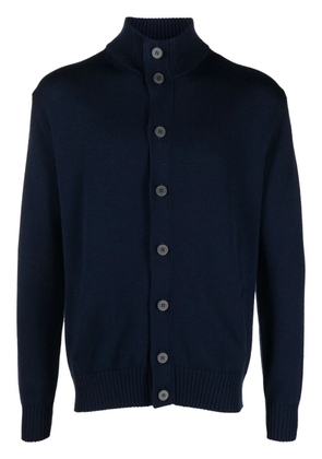 Ballantyne high-neck wool cardigan - Blue