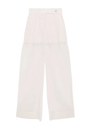 Alberta Ferretti cotton trousers - Neutrals