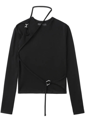 HELIOT EMIL cut-out detail top - Black