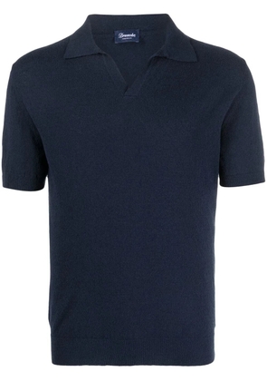 Drumohr jersey short-sleeved polo shirt - Blue