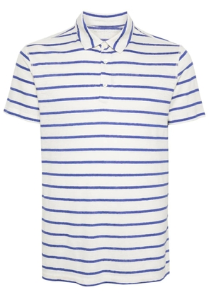 Majestic Filatures striped linen-blend polo shirt - Neutrals