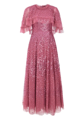Needle & Thread cape gown - Pink