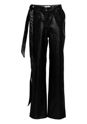 JUNTAE KIM asymmetric waistband pant - Black