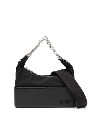 GCDS small Matilda logo-plaque bag - Black